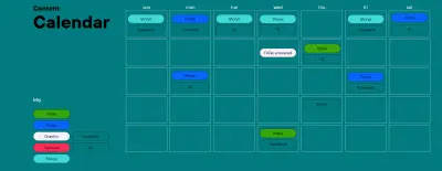 تقويم محتوى شهرى لوسائل التواصل الاجتماعى