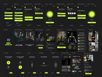تصميم واجهة مستخدم (UI-UX) احترافية لشاشة واحدة لتطبيق أو موقعك