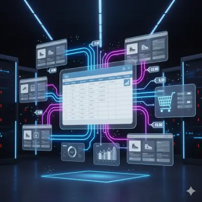 جمع أسعار المنتجات من متجر واحد وتنظيمها في شييت مع مقارنة الأسعار