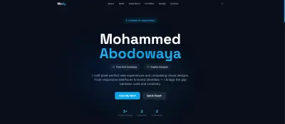 تصميم Portfolio احترافي باستخدام HTML و CSS و JS