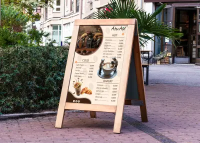 تصميم منيو منسّق وواضح يبرز منتجاتك بشكل جذاب