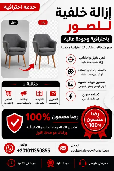 إزالة خلفية الصور باحتراف وتجهيز صور المنتجات للمتاجر والإعلانات