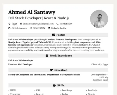 كتابة وتصميم سيرة ذاتية احترافية متوافقة مع نظام ATS بصيغة PDF