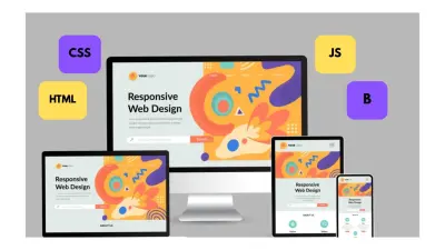 تصميم مواقع ويب باستخدام html , CSS ,bootstrap, JavaScript