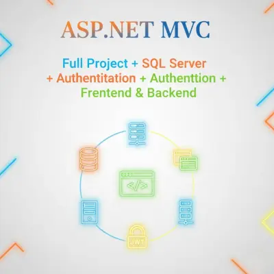 تطوير مشروع ASP.NET MVC متكامل: Frontend + Backend + قاعدة بيانات + Authentication