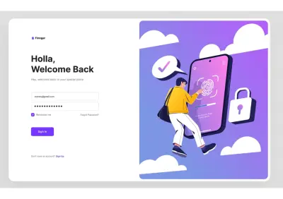 تصميم شاشة تسجيل دخول احترافية Flutter مع UI جذاب وسريع