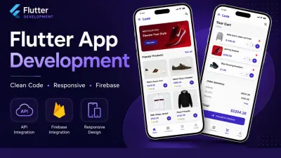 تطوير تطبيق Flutter احترافي للأندرويد و iOS
