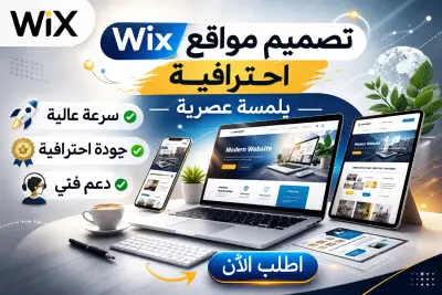 تصميم موقع إلكتروني متكامل واحترافي باستخدام منصة Wix