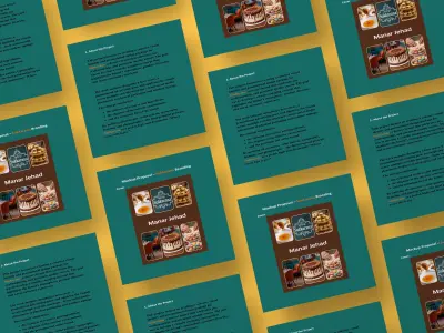 تصميم عرض تقديمي Proposal احترافي مع دمج Mockups لعرض هويتك البصرية