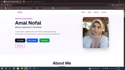 إنشاء موقع بورتفوليو (Portfolio) شخصي بتصميم عصري وجذاب