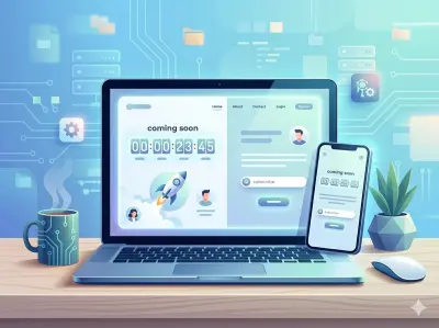 تصميم صفحة Coming Soon احترافية لموقعك باستخدام HTML وCSS وJavaScript