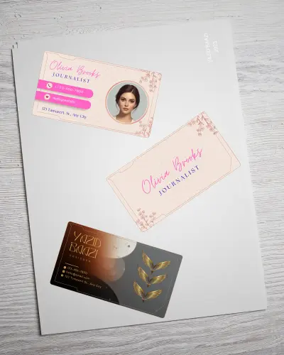 تصميم بطاقة عمل احترافية و أنيقة