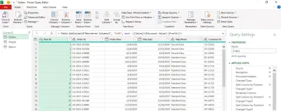 تنظيف البيانات باستخدام PowerQuery