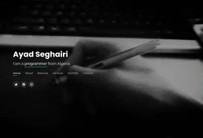 تصميم وبرمجة موقع بورتفوليو Portfolio Website احترافي - يعرض سيرتك الذاتية وخدماتك بشكل مميز