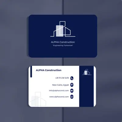 تصميم بطاقة اعمال "Business card" احترافية وجذابة تعكس هوية شركتك