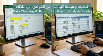 تنظيف وهيكلة البيانات (Data Cleaning) – حوّل بياناتك المبعثرة إلى كنوز منظمة جاهزة للتحليل