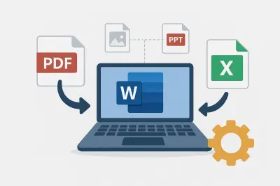 تحويل الملفات وتفريغ البيانات باحترافية عالية (PDF – Word – Excel – صور)
