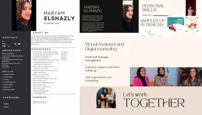 تصميم بروفايل متميز شخصي او لشركتك يعكس رؤيتك ويبرز هويتك. تصميم غلاف جذاب ومبتكر للبروفايل. تسليم الملفات بصيغ PDF، PowerPoint. تكلفة الخدمة تشمل تصميم غلاف احترافي وصفحة