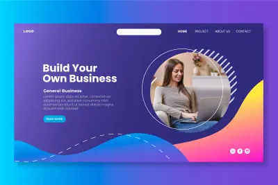 عنوان الخدمة: تصميم صفحة هبوط احترافية (Landing Page)