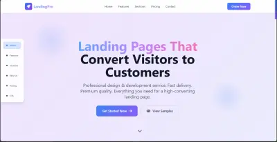 تصميم وتطوير Landing Page احترافية باستخدام HTML, CSS, JavaScript