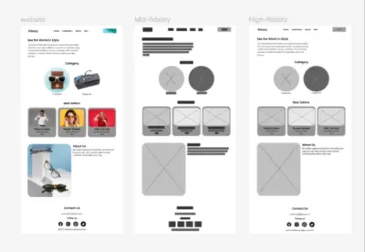 تصميم صفحة موقع نظارات