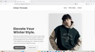 سأقوم بإنشاء 3 واجهات متكاملة وجذابة لبراند ملابس (هوم، معرض، اتصال) باستخدام HTML5/CSS3. التصميم عصري، متجاوب، وجاهز لعرض منتجاتك الشتوية بأسعارها، مما يمنحك أساسًا احترافيًا لموقعك.