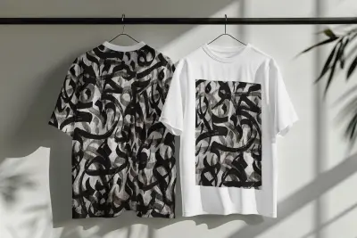 تصميم خط عربي احترافي للطباعة على التيشيرتات بمعدل تصميم واحد أمامي/خلفي