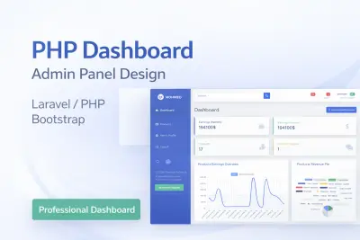 إنشاء لوحة تحكم Dashboard باستخدام PHP و MySQL