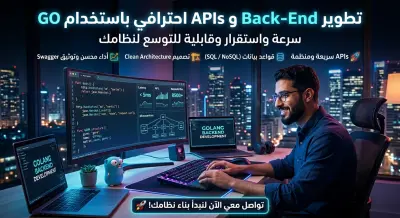 تطوير Back-End احترافي + APIs سريعة وقابلة للتوسع باستخدام Go (Golang)