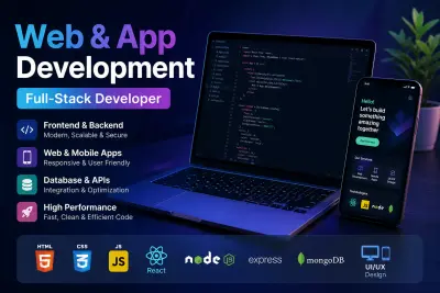 تطوير تطبيق أو موقع ويب احترافي (Frontend + Backend) حسب طلبك