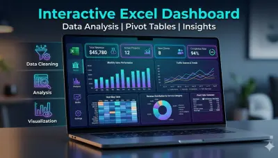 تصميم لوحات تفاعلية احترافية لتحليل بياناتك باستخدام Excel