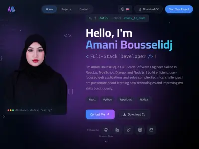 تصميم وتطوير موقع بورتفوليو احترافي مخصص لعرض أعمالك وخبراتك