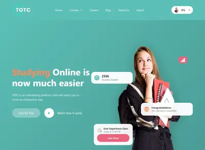 تصميم وتطوير موقع تعليمي احترافي متجاوب مع جميع الأجهزة