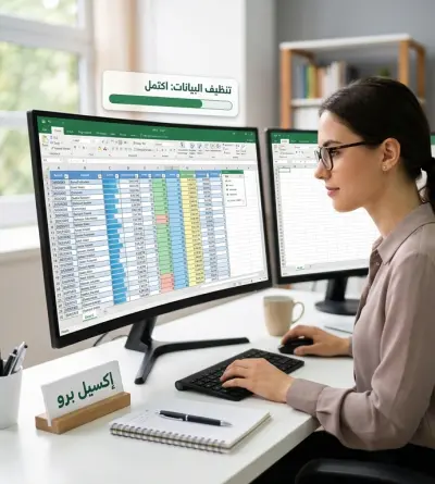 تنظيم وتنظيف البيانات على Excel بشكل احترافي