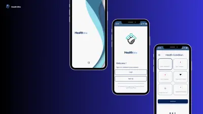 تصميم واجهة تطبيق موبايل احترافية باستخدام Figma (صفحة واحدة)
