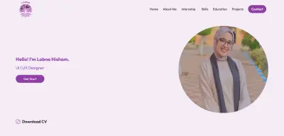 تصميم صفحة بورتفوليو بسيطة وأنيقة لعرض أعمالك باحترافية