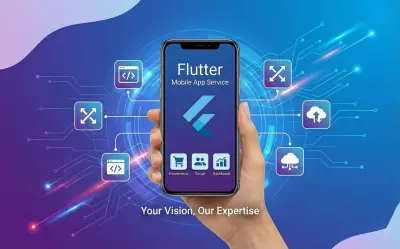 تطوير تطبيق موبايل باستخدام Flutter لصفحة واحدة يعمل على Android وiOS