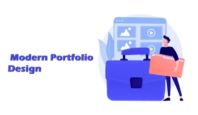 تصميم بورتيفوليو شخصي احترافي باستخدام HTML و CSS و JavaScript