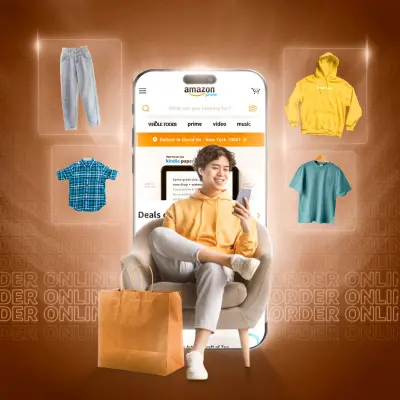 تصميم إعلان احترافي لمتجر إلكتروني أو تطبيق بأسلوب عصري وجذاب