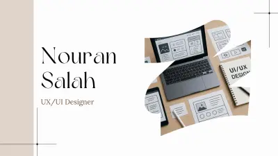 تصميم واجهة مستخدم لشاشتين لتطبيق أو موقع إلكتروني