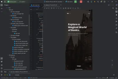 تحويل تصميم Figma أو صورة إلى كود Flutter احترافي ( الخدمة تشمل حتى 10 شاشات )