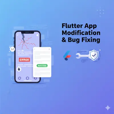 تعديل تطبيق Flutter أو إصلاح الأخطاء (Bug Fixing)