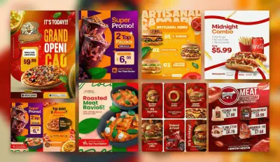 تصميم بوستات سوشيال ميديا وفلاير إعلاني احترافي وجذاب