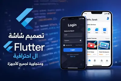 تصميم شاشة Flutter UI احترافية ومتجاوبة مع جميع أحجام الشاشات