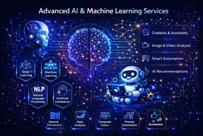 طوير حلول ذكاء اصطناعي وتعلم آلي وعميق مخصصة حسب المشروع