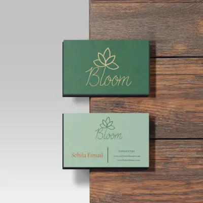 تصميم هوية بصرية وكروت عمل احترافية (Minimalist & Luxury)