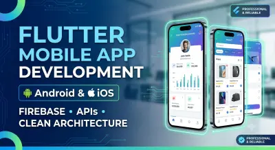 تطوير تطبيق Flutter احترافي يعمل على Android وiOS مع ربط API