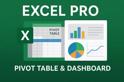 انشاء جداول excel و تحليل البيانات و تنظيفها مع dashboard تفاعلية