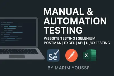 اختبار شامل لمواقع الويب يدويًا وآليًا باستخدام Selenium و TestNG لضمان الجودة| Manual & Automation Testing