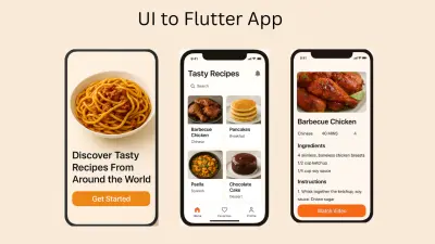 تحويل تصميم UI أو Figma إلى تطبيق Flutter احترافي